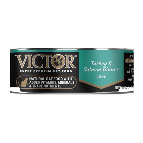 Victor Turkey & Salmon Dinner Canned Cat Food - 5.5oz Can