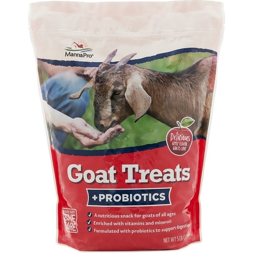 Goat Treats + Probiotics Apple Flavor 5-lb Bag