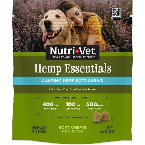 Nutri-Vet Hemp Calimg Soft Chew for Dogs 12.7 oz