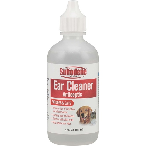 Central Life Sciences - Adams 3003854 Sulfodene Ear Cleaner for Cats and Dogs, 4 Oz.