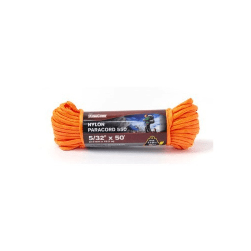 SecureLine Military Grade Paracord - Orange 5/32" x 50'