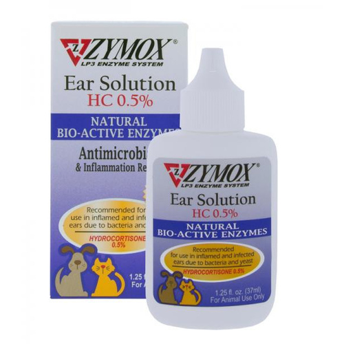 Zymox RZES0125W Zymox Enzymatic Ear Solution