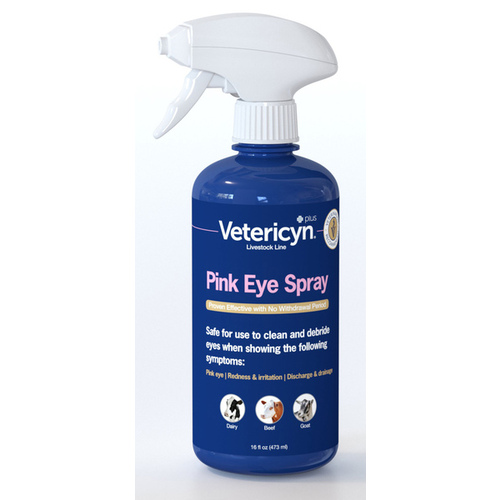 Innovacyn 085-1100 Vetericyn Plus All Animal Pink Eye Spray 16 oz.