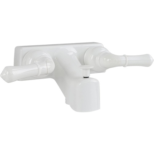 Empire Faucets U-YWI41VBW-E 4 in. Non-Metal Tub/Shower Diverter with 2 Teapot Handles - White