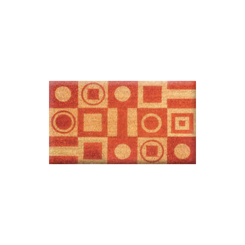 COCO ENTRANCE MAT WITH GEOMETRIC DESIGNS