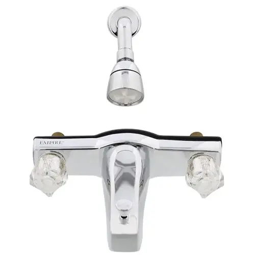 8 in. Non-Metal Tub/Shower Diverter with Offset Shanks & Shower Head