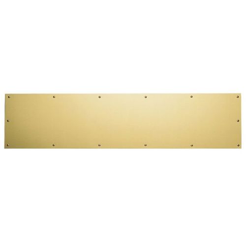 Kick Plate 6" x 34" Lifetime Brass Finish