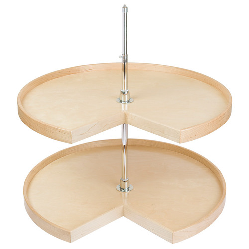 Lazy Susan, Pie Cut, 2 Shelf Set, Contender Series diameter 32", bulk pack