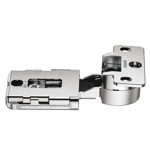 Concealed Hinge, 94 degree, for wooden doors, for concealed mounting for full overlay mounting matt, nickel plated