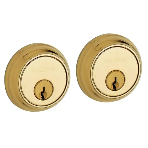 Estate Traditional Deadbolt, 1-5/8" Door Prep Polished Brass