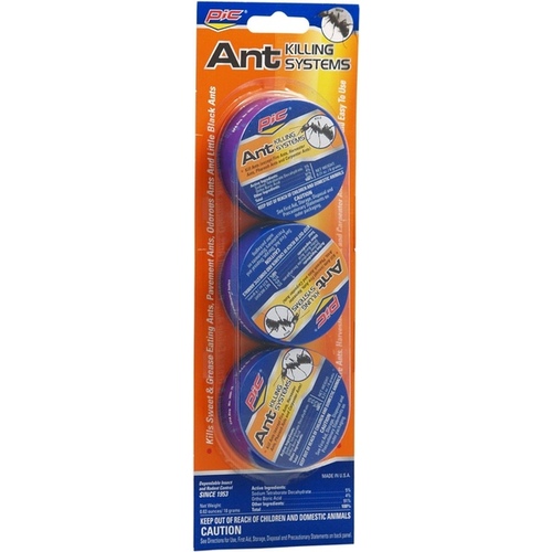 pic AT-3 Ant Killing System, Paste, Pleasant Light Brown - pack of 3