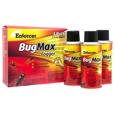 Enforcer EBMFOG2 BugMax Insect Fogger, 2000 cu-ft Coverage Area, Opaque White - pack of 3