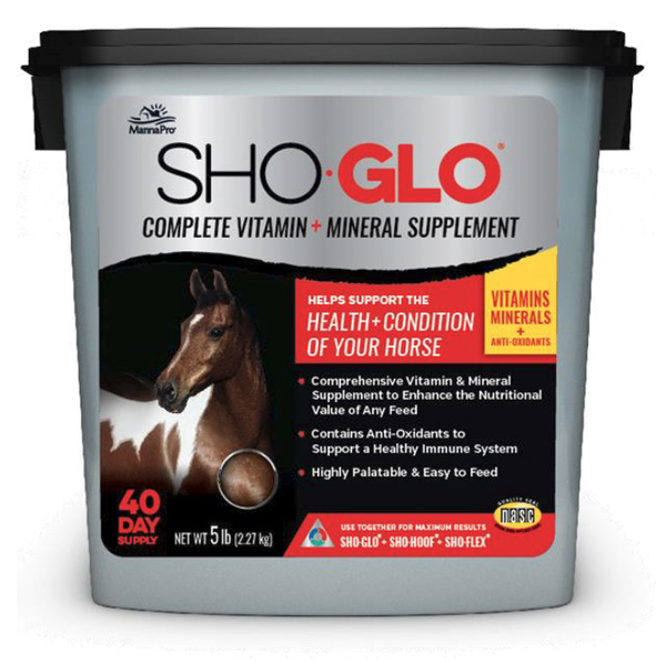 MANNA PRO PRODUCTS LLC 1000078 Sho Glo Equine Vitamin & Mineral Supplement, 5-Lbs.