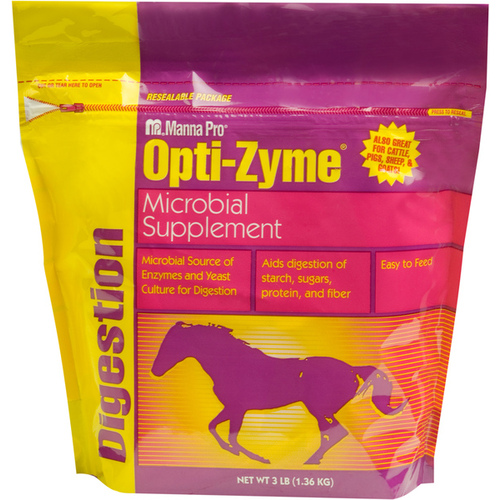 MANNA PRO PRODUCTS LLC 1000082 Opti-Zyme Digestive Supplement For Horses, 3-Lbs.