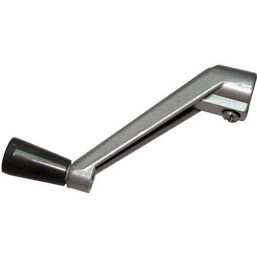 Awning Window Handle Crank 3/8" Bore - Silver with Plastic Knob