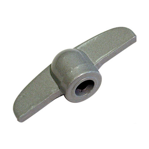 Handle for Jalousie Window 5.8" L Gray Die-Cast Gray