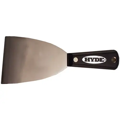 Wall Scraper, 3 in W Blade, HCS Blade, Nylon Handle, Tapered Handle