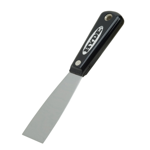 Black & Silver Putty Knife, 1-1/2 in W Blade, HCS Blade, Nylon Handle - pack of 5