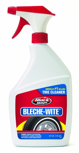 Black Magic 120066 Wesleys Black Magic Bleche Wite Tire Cleaner 32 oz Pump Blue