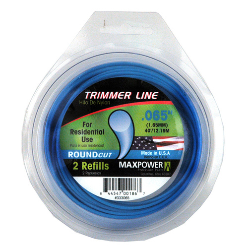 Maxpower 333065-XCP10 Trimmer Line RoundCut Commercial Grade 0.065" D X 40 ft. L - pack of 10