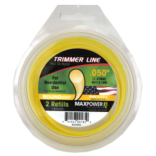 Maxpower 333050-XCP10 Trimmer Line RoundCut Commercial Grade 0.050" D X 40 ft. L - pack of 10