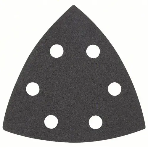 Triangle Sandpaper, 240 Grit, Silicon Carbide Abrasive, 3-1/2 in L Black - pack of 5