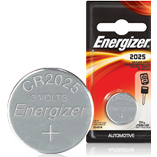 Energizer ECR2025BP Coin Cell Battery, 3 V Battery, 170 mAh, CR2025 Battery, Lithium, Manganese Dioxide Stainless Steel
