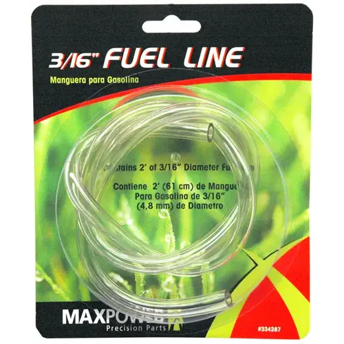 Maxpower 334287 3/16-Inch x 2-Foot Clear Fuel Line