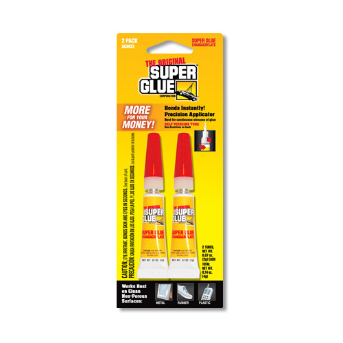 SUPER GLUE CORP/PACER TECH 11710351 Instant Super Glue, 2-gm Pair