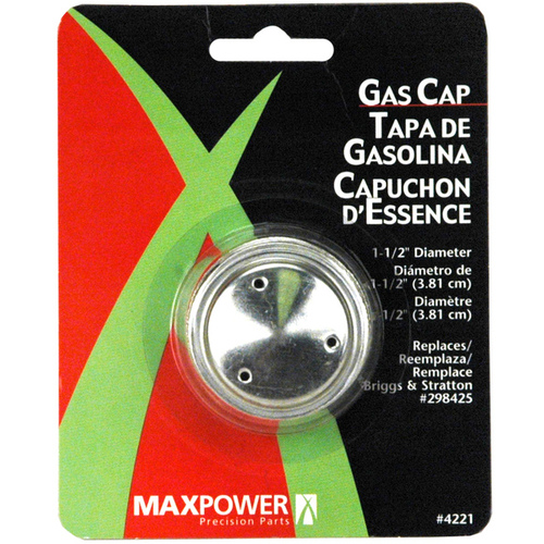 Maxpower 334221 1-1/2-Inch Vented Gas Cap White