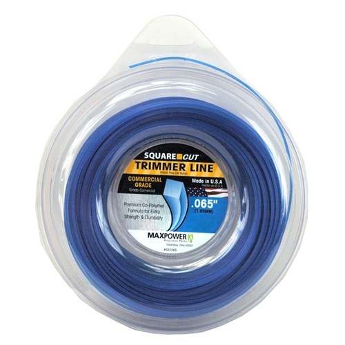Maxpower 332265 Trimmer Line Square One Commercial Grade 0.065" D X 240 ft. L Blue
