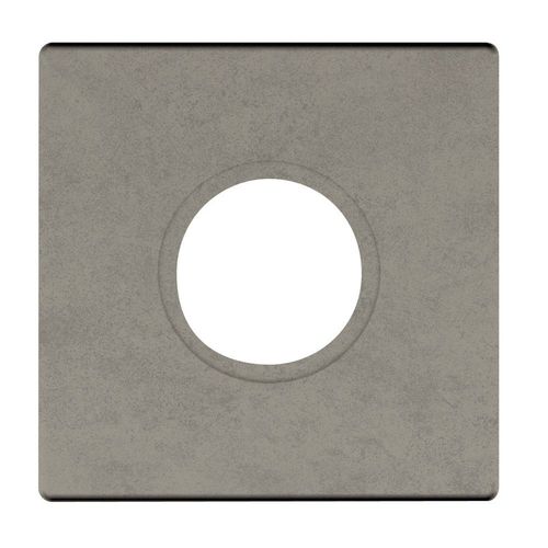 2-5/8" Contemporary Square Passage Rose Pair Antique Nickel Finish