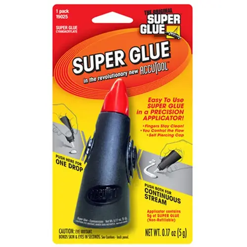 Super Glue Accutool Liquid, Clear, 5 Grams