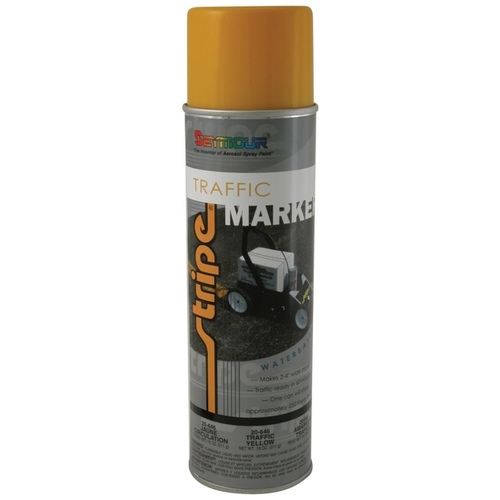 Permanent Traffic Marker, 20 fl-oz Aerosol Can, Yellow