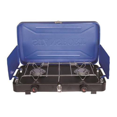 OUTFITTER SERIES PROPANE STOVE 2-10 K BURNERS - BLUE