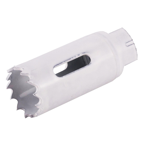 Speed Slot 1771959 Hole Saw, 1-1/8 in Dia, 1-5/8 in D Cutting, 4/6 TPI, HSS Cutting Edge White