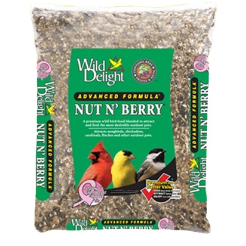 Wild Bird Food Nut N Berry Assorted Species Sunflower Kernels 20 lb