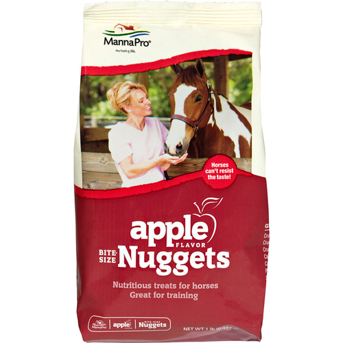 Manna Pro Bite-Size Apple Flavored Nuggets 1 Lb. Bag