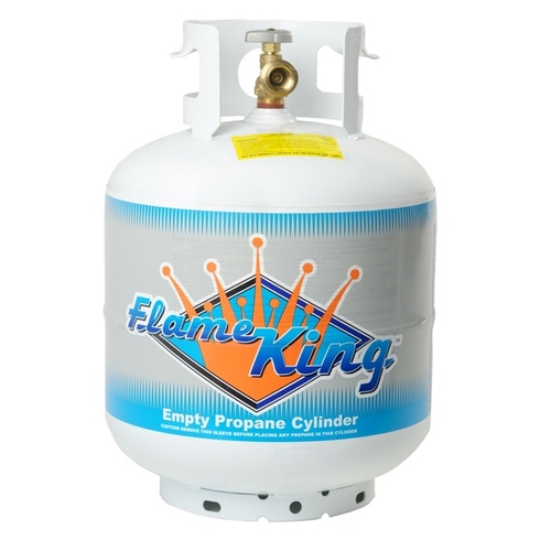 Flame King YSN201 20 lbs. Empty Propane Cylinder with Overflow Protection Device White