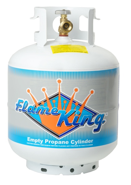 Flame King YSN201 20 lbs. Empty Propane Cylinder with Overflow Protection Device White