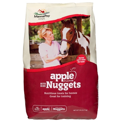 Manna Pro Bite-Size Apple Flavored Nuggets 4 Lb. Bag