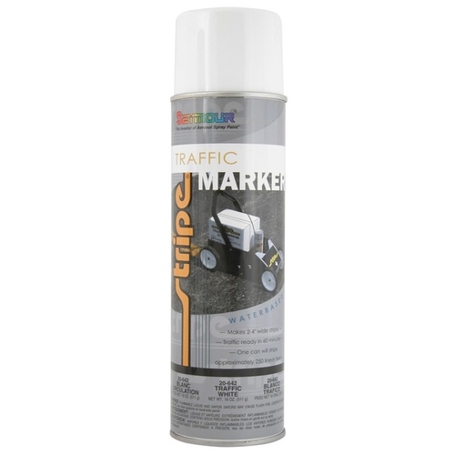 Permanent Traffic Marker, 20 fl-oz Aerosol Can, White