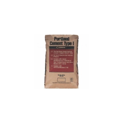 Portland Cement, Gray, Solid, 47 lb Bag