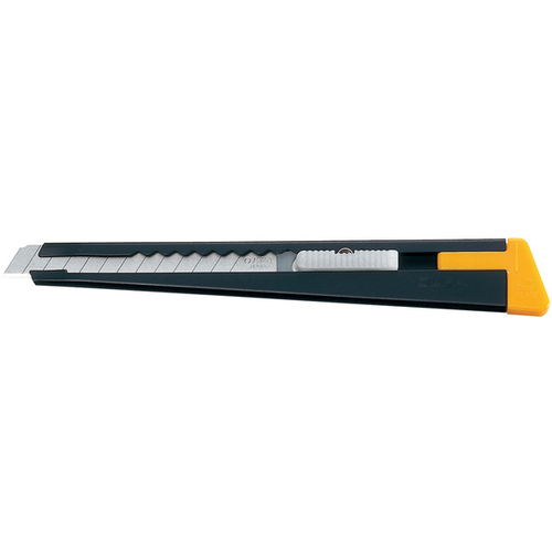 Utility Knife With Blade Snapper 9" Sliding Black/Yellow Black/Yellow