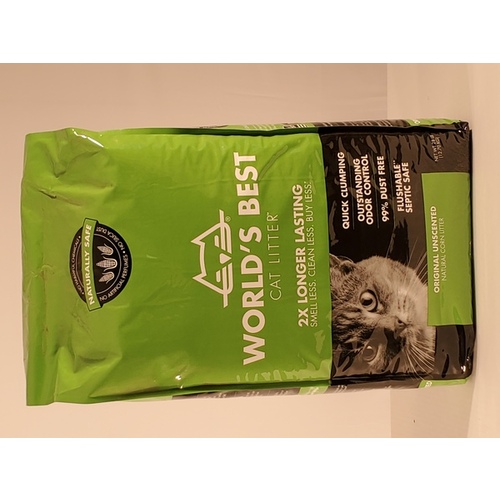 Kent Pet Group 00105 World's Best Unscented Clumping Corn Cat Litter