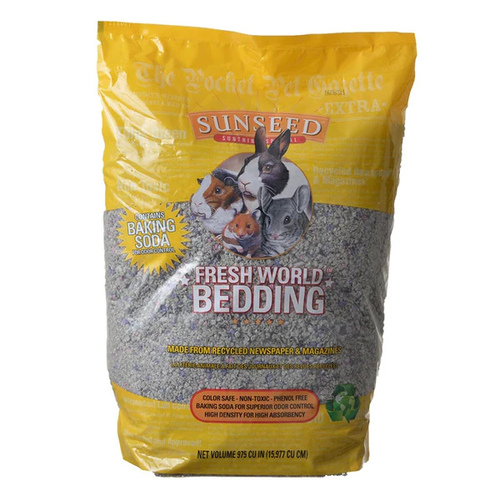 Ginger Ridge Horse Treats 18221 Sunseed World Fresh Bedding - Gray - 975 Cubic Inches