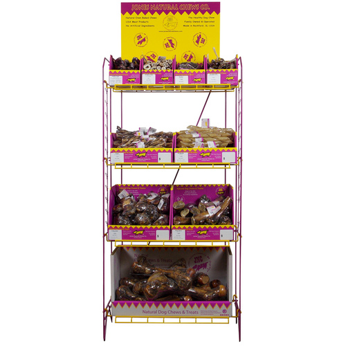 Jones Natural Chews 50905 Jones Natural Chew Metal Display Rack 27" x 11" x 64"