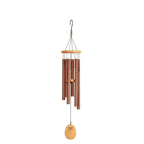 Wind Chime 36 in. Wood & Aluminum with Copper Finish