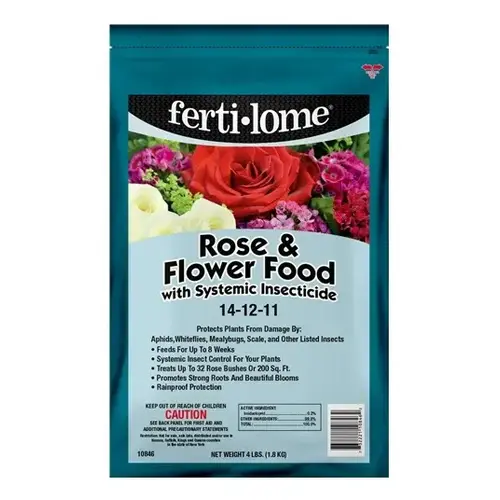 Rose & Flower Food with Systemic Insecticide 4-lbs