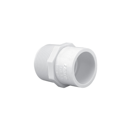 Lasco Fittings 436-168BC 1-1/4 inch by 1 inch Slip x Male Adapter - Coupling-Reducing - Schedule 40